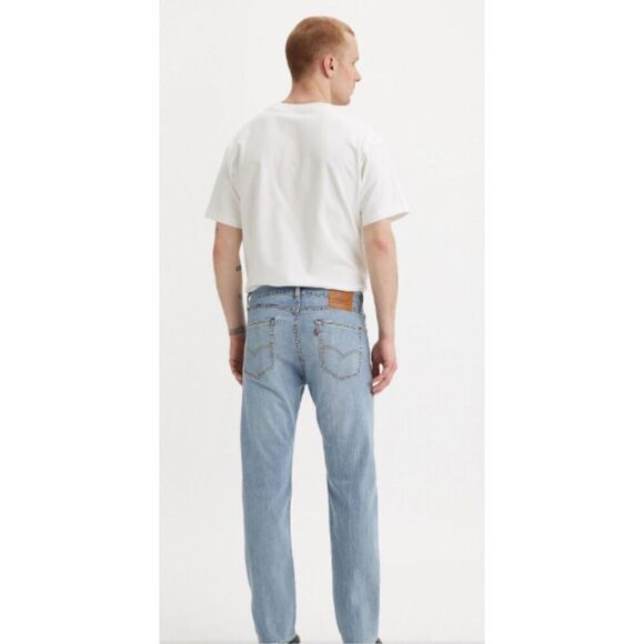 Levi's 505 Mens Classic Straight Leg Jeans Blue Denim Medium Wash Size W38 L34 - Picture 2 of 9